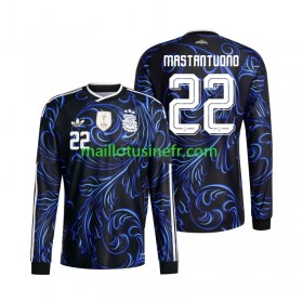 Maillot de Foot Argentine Franco Mastantuono 22 World Cup Extérieur 2026 Manches Longues
